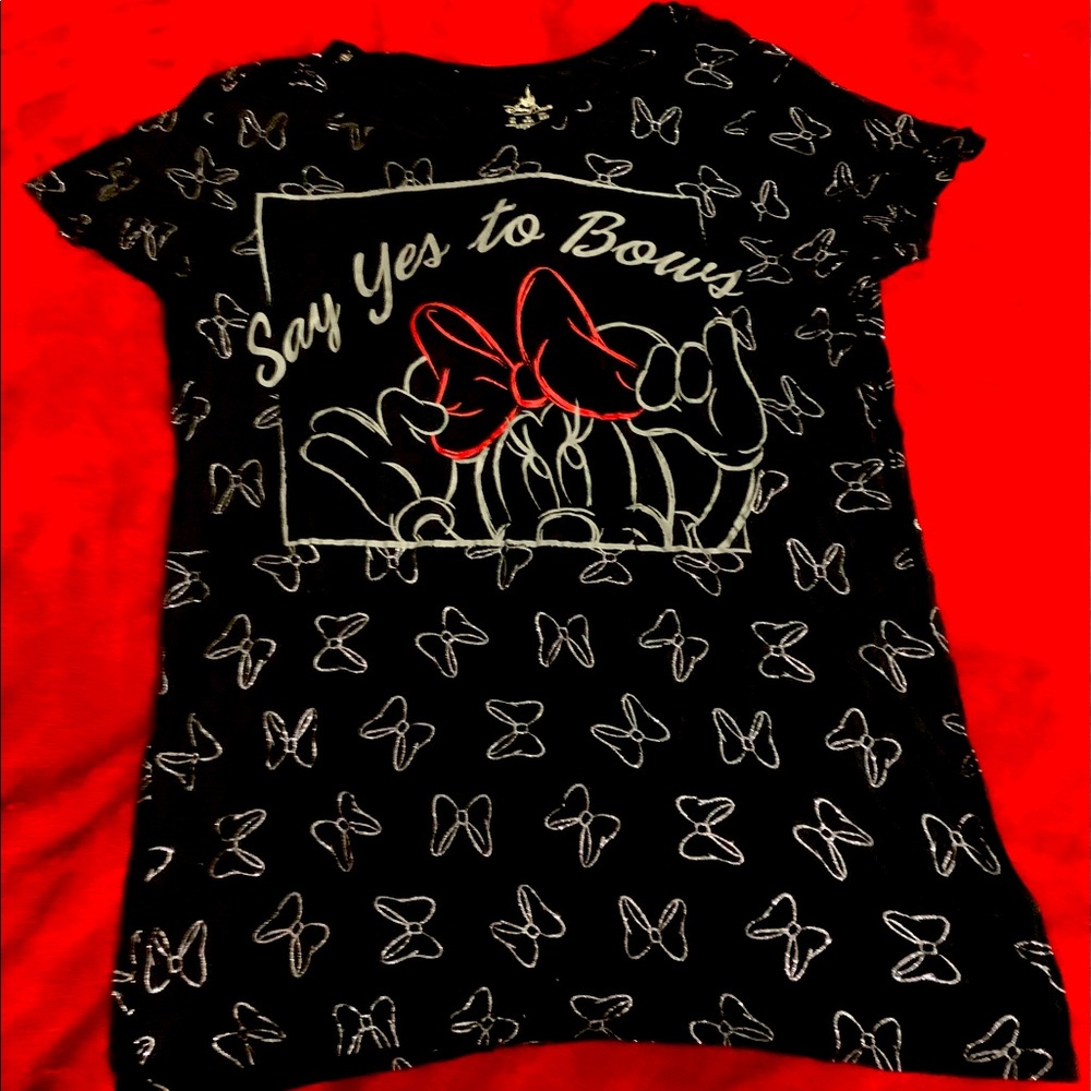 Disney Parks Disney World Minnie Mouse Bows Shirt
